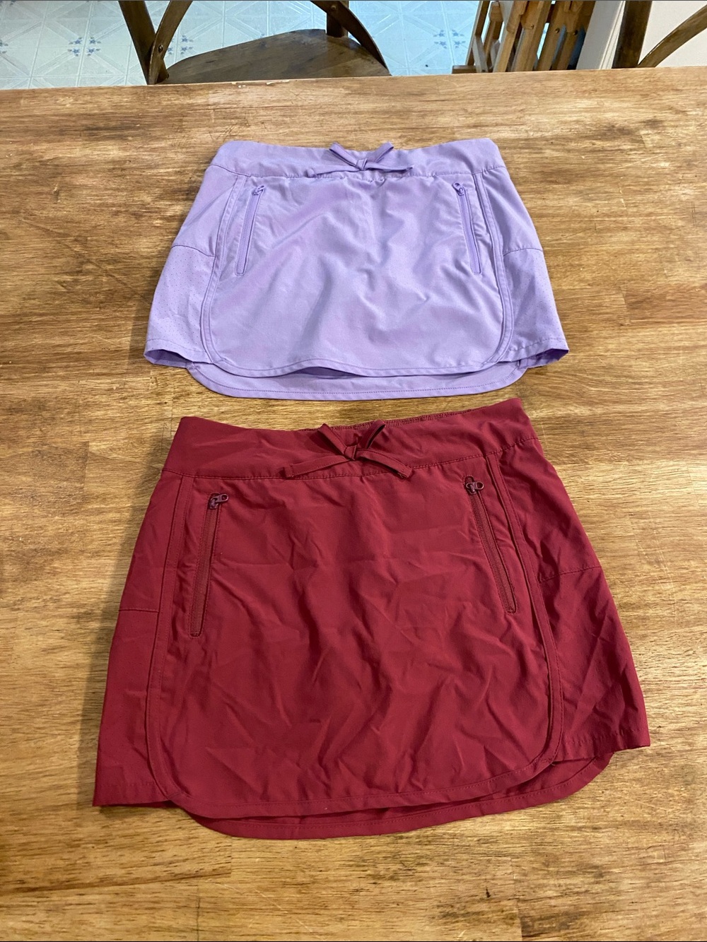 Two girls Athletic Magellan Skort - Lavender and Burgundy
